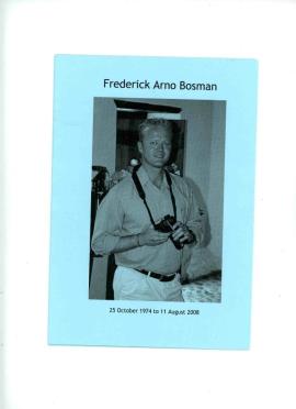 BOSMAN-Frederick-Arno-Nn-Freddie-1974-2008-M