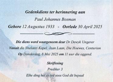 BOSMAN-Paul-Johannes-Nn-Paul-1933-2025-M_2