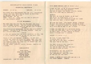 BOTHA-S-W-W-Nn-Santa-néé-VanDenBerg-1952-1992-F