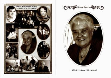 BRUYN-DE-Maria-Johanna-Nn-Ria-1932-2021-F-01