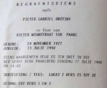 DROTSKY-Pieter-Gabriel-1927-1990-M