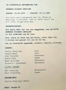 GREYLING-Bernard-Richard-1929-1989-M
