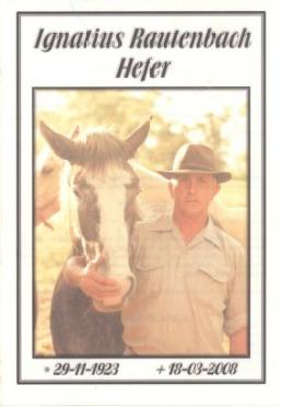 HEFER-Ignatius-Rautenbach-1923-2008-M