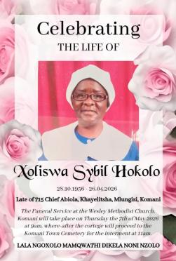 HOKOLO-Xoliswa-Sybil-1956-2026-F-00