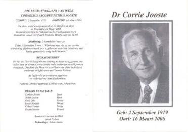 JOOSTE-Cornelius-Jacobus-Petrus-1919-2006-M