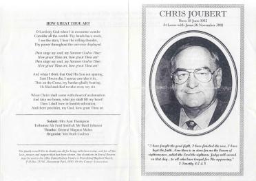 JOUBERT-Chris-1932-2001-M