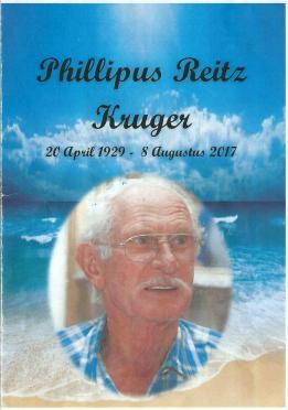 KRUGER-Phillipus-Reitz-Nn-Reitz-1929-2017-M