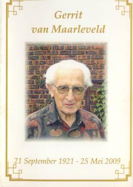 MAARLEVELD-VAN-Gerrit-1921-2009-GGSA.NoordWesVersameling-M