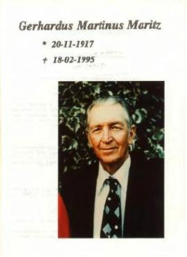 MARITZ-Gerhardus-Martinus-1917-1995-M