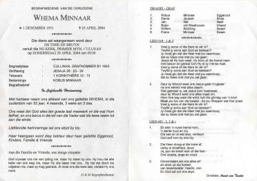 MINNAAR-Whema-1951-2004-F