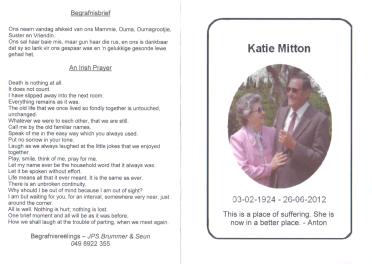 MITTON-Catherina-DeKlerk-Nn-Katie-1924-2012-F