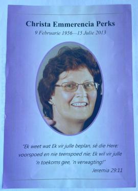 PERKS-Christa-Emmerencia-1956-2013-Karatara-F-01
