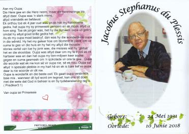 PLESSIS-DU-Jacobus-Stephanus-Nn-Fanie-1931-2018-M