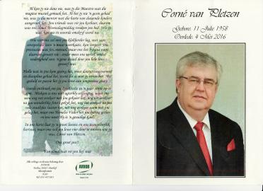 PLETZEN-VAN-Corné-1958-2016-M