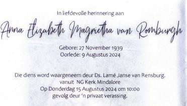 ROMBURGH-VAN-Surnames-Vanne