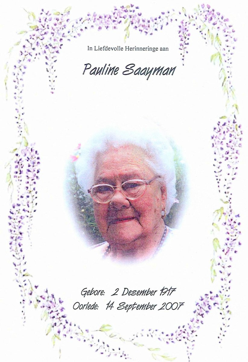 SAAYMAN-Dorothea-Paulus-Nn-Pauline-nee-Vermaak-1917-2007-F_1