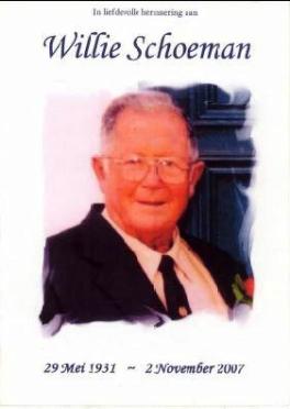 SCHOEMAN-Willie-1931-2007-M
