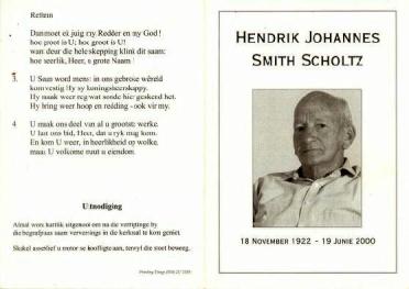SCHOLTZ-Hendrik-Johannes-Smith-1922-2000-M