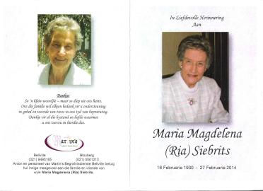 SIEBRITS-Surnames-Vanne