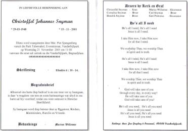 SNYMAN-Christoffel-Johannes-1948-2001-M