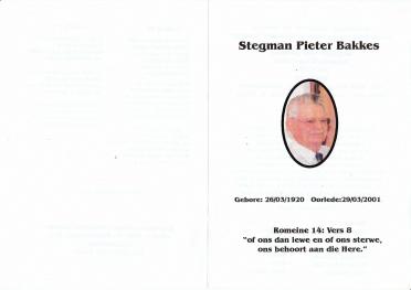 STEGMAN-Pieter-Bakkes-1920-2001-M