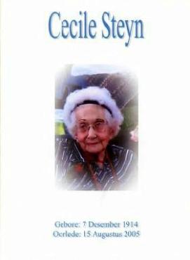 STEYN-Cecile-1914-2005-F
