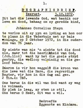 STEYN-Johannes-Cornelius-1896-1972-M