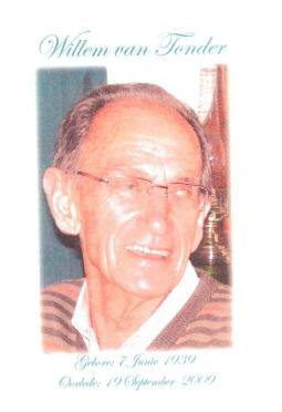 TONDER-VAN-Wilhelm-Pretorius-1939-2009-M
