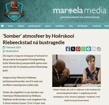 zHoërskool Riebeeckstad Bus Insident-05