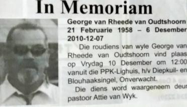 VanRHEEDE.VanOUDTSHOORN-George-1958-2010-M
