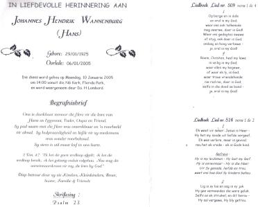 WANNENBURG-Johannes-Hendrik-Nn-Hans-1925-2005-M