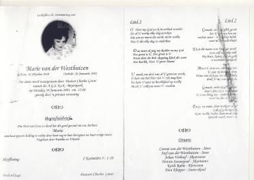 WESTHUIZEN-VAN-DER-Marie-1949-2001-F